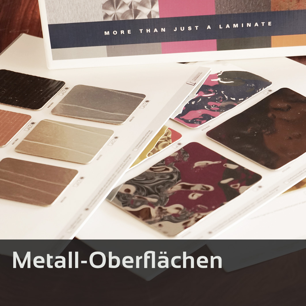 Metall-Oberflächen - Lagerdekore, Anwendungsbeispiel